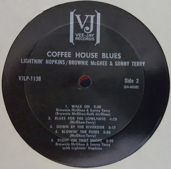 Lightnin' Hopkins / Brownie McGhee & Sonny Terry - Coffee House Blues | Vee Jay Records (VJS-1138) - 3 Lightnin' Hopkins / Brownie McGhee & Sonny Terry - Coffee House Blues | Vee Jay Records (VJS-1138) - 3