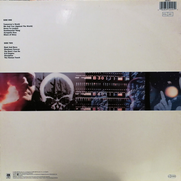 Joe Jackson - Blaze Of Glory | A&M Records (395249-1) - main Joe Jackson - Blaze Of Glory | A&M Records (395249-1) - main