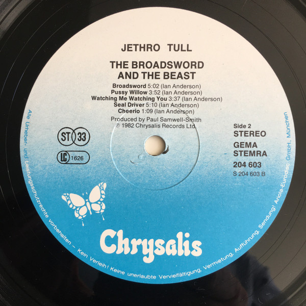Jethro Tull - The Broadsword And The Beast | Chrysalis (204 603-320) - 4