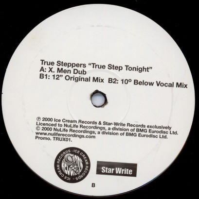 True Steppers - True Step Tonight | Ice Cream Records (TRUX01) - 2 True Steppers - True Step Tonight | Ice Cream Records (TRUX01) - 2