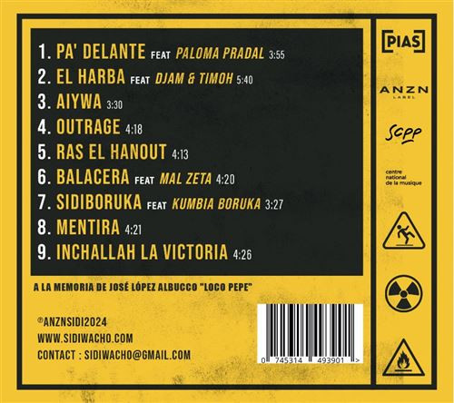 Sidi Wacho - Habibi Sudaka | [pias] (ANZNSIDI2024) - 2