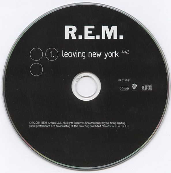 R.E.M. - Leaving New York | Warner Bros. Records (PRO15071) - 3