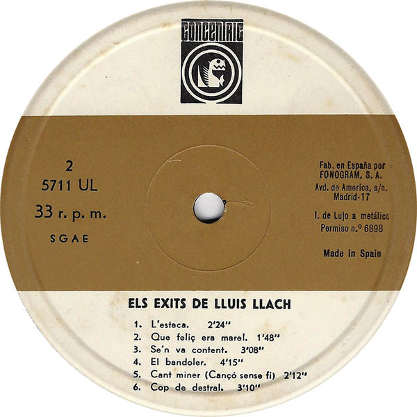 Els Èxits De Lluís Llach