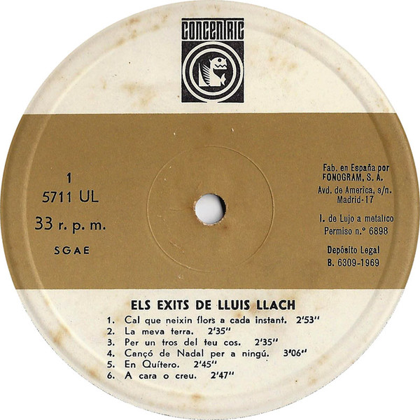 Els Èxits De Lluís Llach