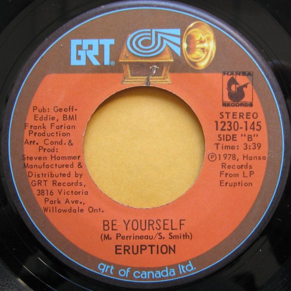 Eruption - I Can't Stand The Rain (7") [Vinyl] | GRT (1230-145) - 2