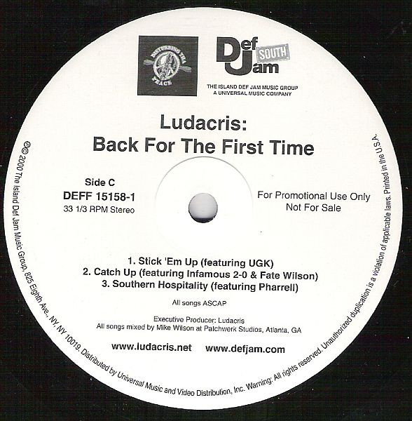Ludacris - Back For The First Time | Def Jam South (DEFF 15158-1) - 4