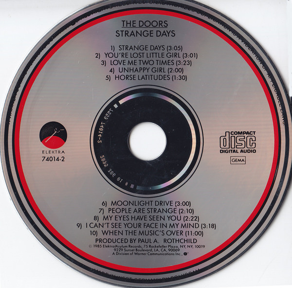 The Doors - Strange Days | Elektra (74014-2) - 3