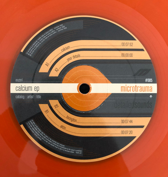 Microtrauma - Calcium EP | Microtonal Records (micro #005) - 4 Microtrauma - Calcium EP | Microtonal Records (micro #005) - 4