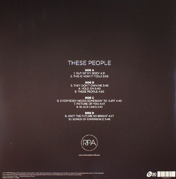 Richard Ashcroft - These People | Righteous Phonographic Association (RPALP001) - 2