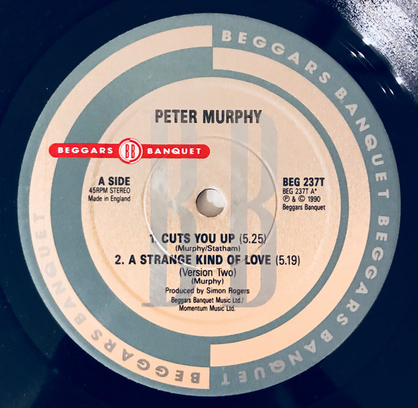 Peter Murphy - Cuts You Up | Beggars Banquet (BEG 237T) - 4