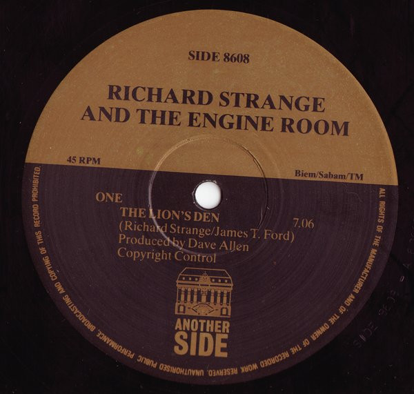 Richard Strange & The Engine Room - The Lion's Den | Another Side (SIDE 8608) - 3