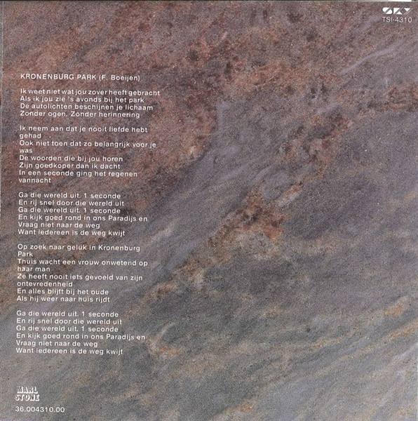 Frank Boeijen Groep - Kronenburg Park (Ga Die Wereld Uit) | Sky (TSI-4310) - 2