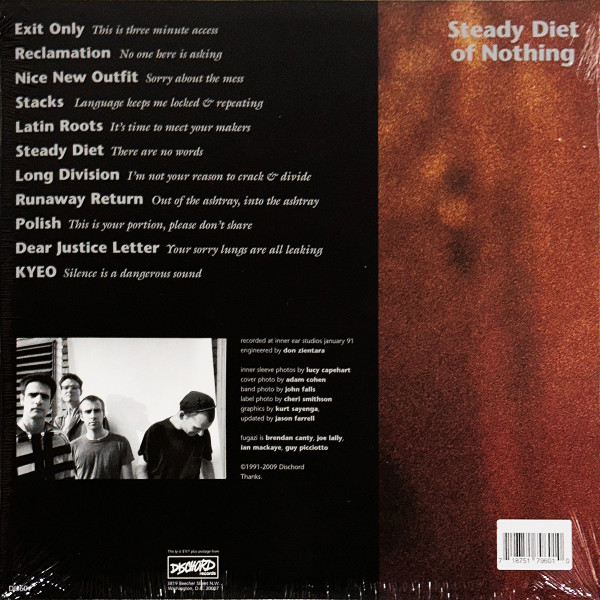 Fugazi - Steady Diet Of Nothing | Dischord Records (DIS 60v) - 2 Fugazi - Steady Diet Of Nothing | Dischord Records (DIS 60v) - 2