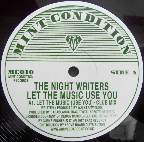 The Night Writers - Let The Music Use You | Mint Condition (MC010)