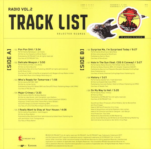 Various - Cyberpunk 2077 Radio OST Vol. 2 | Lakeshore Records (LKS36044) - 2