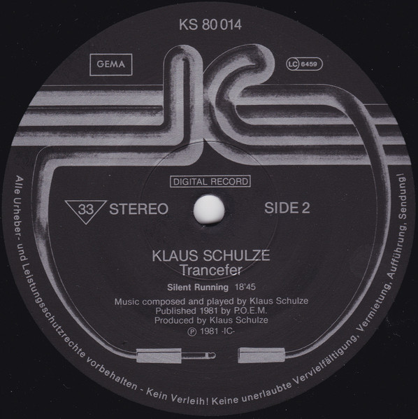 Klaus Schulze - Trancefer | Innovative Communication (KS 80 014) - 3 Klaus Schulze - Trancefer | Innovative Communication (KS 80 014) - 3