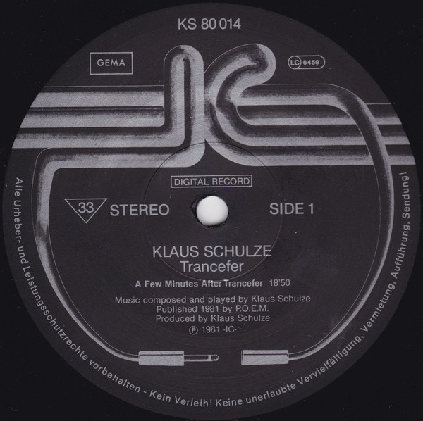 Klaus Schulze - Trancefer | Innovative Communication (KS 80 014) - 2 Klaus Schulze - Trancefer | Innovative Communication (KS 80 014) - 2