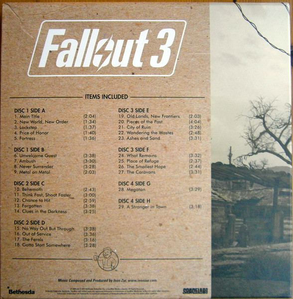 Inon Zur - Fallout 3 (Original Game Soundtrack) (3LP + 7" - Limited Special Edition - Blue Translucent Vinyl) [Vinyl] | Spacelab9 (SL9-2025-1-0) - 3