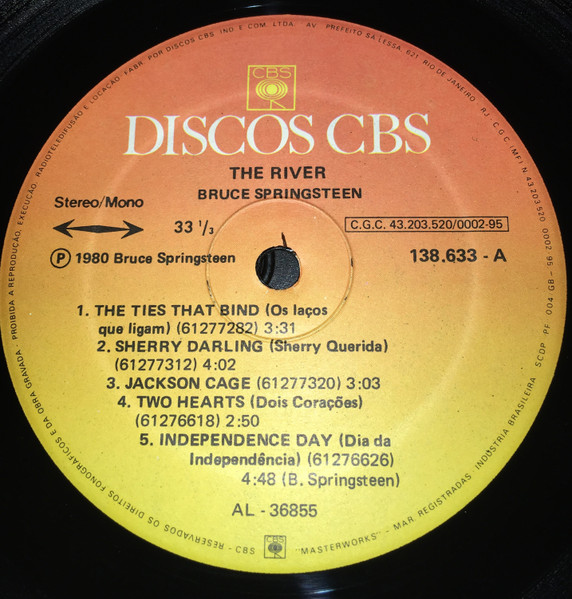 Bruce Springsteen - The River | Discos CBS (138633/4) - 3 Bruce Springsteen - The River | Discos CBS (138633/4) - 3