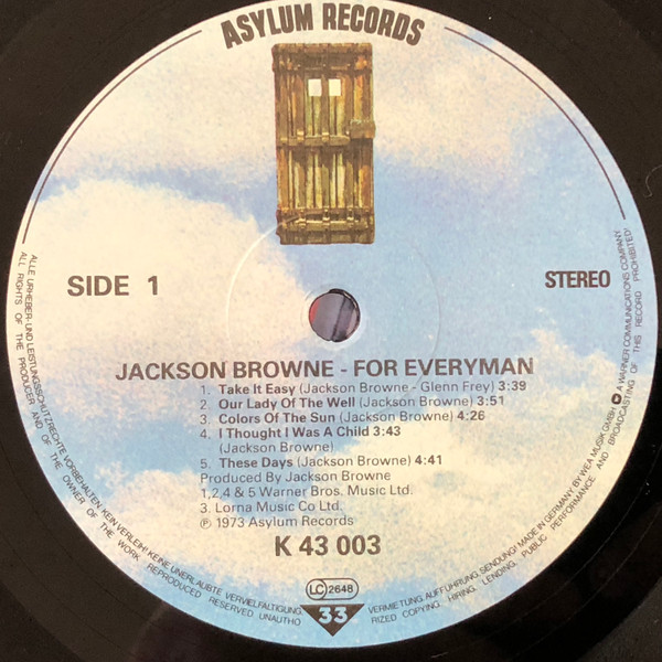 Jackson Browne - For Everyman | Asylum Records (AS 43 003) - 3 Jackson Browne - For Everyman | Asylum Records (AS 43 003) - 3