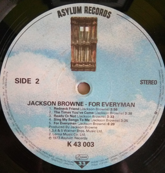 Jackson Browne - For Everyman | Asylum Records (AS 43 003) - 4 Jackson Browne - For Everyman | Asylum Records (AS 43 003) - 4
