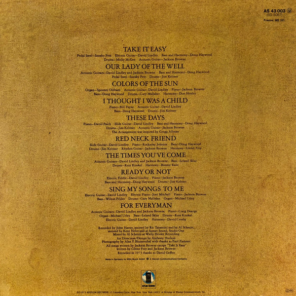 Jackson Browne - For Everyman | Asylum Records (AS 43 003) - 2 Jackson Browne - For Everyman | Asylum Records (AS 43 003) - 2
