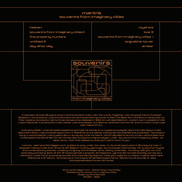 Mantris - Souvenirs From Imaginary Cities | Souvenirs From Imaginary Cities (SFIC001)