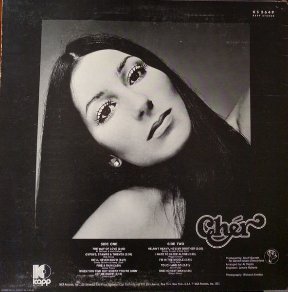 Cher - Cher | Kapp Records (KS 3649) - 2