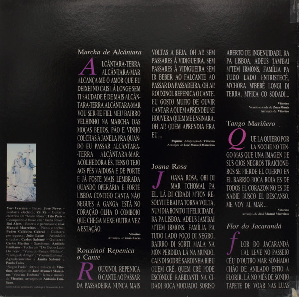 Vitorino - Negro Fado | EMI (7488251) - 2