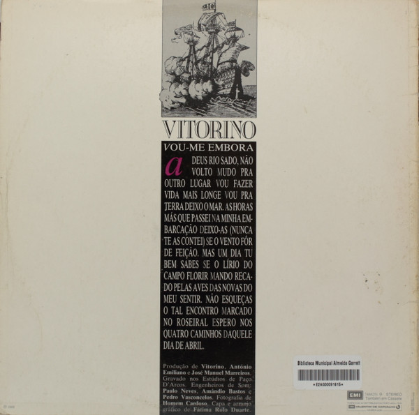 Vitorino - Negro Fado | EMI (7488251) - 4