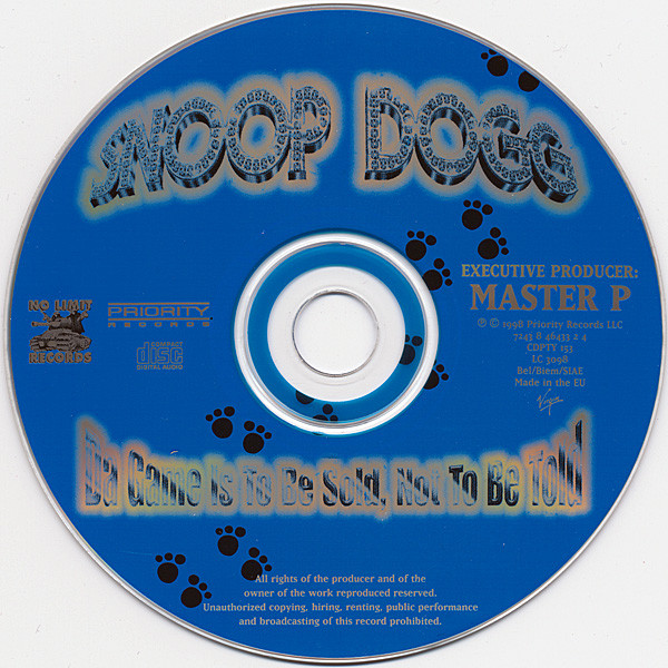 Snoop Dogg - Da Game Is To Be Sold, Not To Be Told | Priority Records (CDPTY 153) - 3