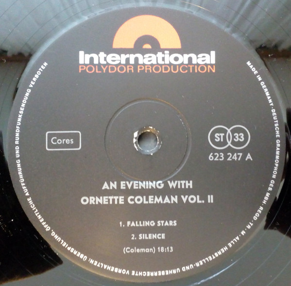 Ornette Coleman - An Evening With Ornette Coleman | International Polydor Production (623 246/247) - 4