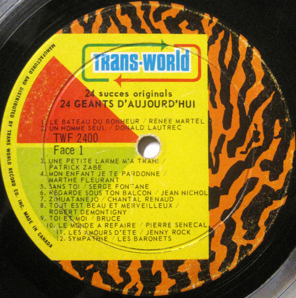 Various - 24 Succès Originaux -24 Géants d'aujourd'hui | Trans-World (TWF 2400) - 3 Various - 24 Succès Originaux -24 Géants d'aujourd'hui | Trans-World (TWF 2400) - 3