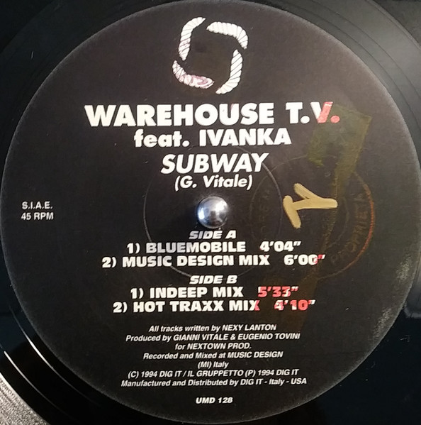 Warehouse T.V. Feat. Ivanka - Subway | Underground Music Department (UMD) (UMD 128) - 4