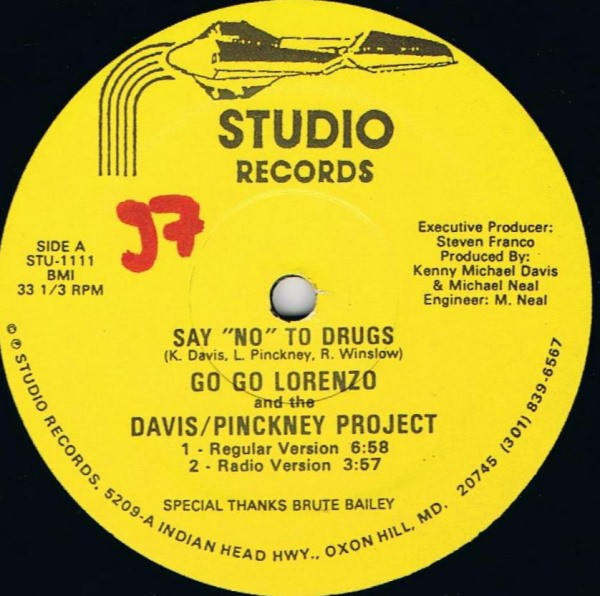 Go Go Lorenzo & The Davis Pinckney Project - Say No To Drugs | Studio Records (STU-1111) - main Go Go Lorenzo & The Davis Pinckney Project - Say No To Drugs | Studio Records (STU-1111) - main