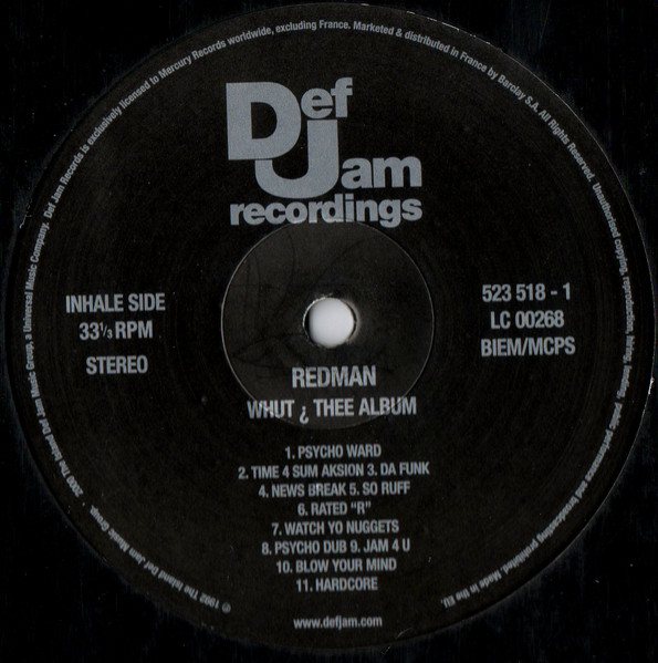 Redman - Whut? Thee Album | Rush Associated Labels (523 518-1) - 3