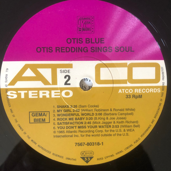 Otis Redding - Otis Blue / Otis Redding Sings Soul | ATCO Records (7567-80318-1) - 4 Otis Redding - Otis Blue / Otis Redding Sings Soul | ATCO Records (7567-80318-1) - 4