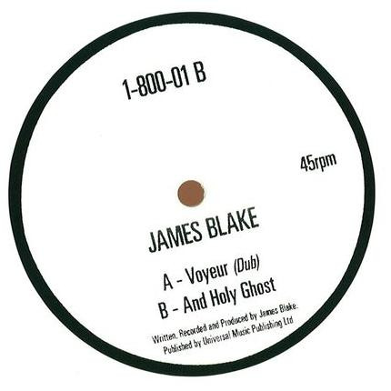 James Blake - Voyeur (Dub) / And Holy Ghost | 1-800 Dinosaur (1-800-01) - main
