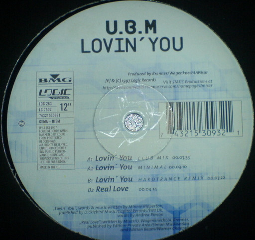 UBM - Lovin' You | Logic Records (LOC 263) - 2