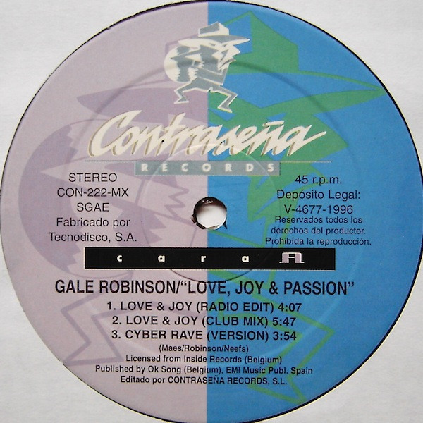 Gale Robinson - Love, Joy & Passion | Contraseña Records (CON-222-MX)