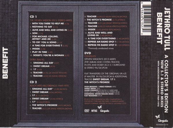 Jethro Tull - Benefit (A Collector's Edition) (New 5.1 & Stereo Mixes With Associated Recordings 1969-1970) | Chrysalis (825646413270) - 4 Jethro Tull - Benefit (A Collector's Edition) (New 5.1 & Stereo Mixes With Associated Recordings 1969-1970) | Chrysalis (825646413270) - 4
