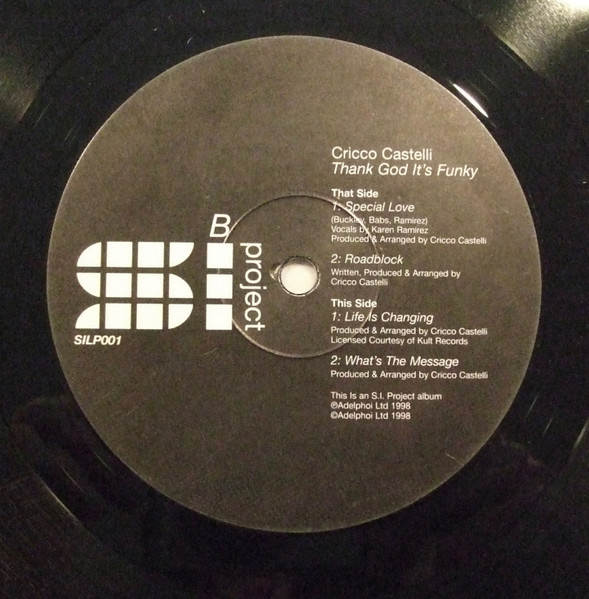 Cricco Castelli - Thank God It's Funky | SI Project (SILP001) - 4 Cricco Castelli - Thank God It's Funky | SI Project (SILP001) - 4