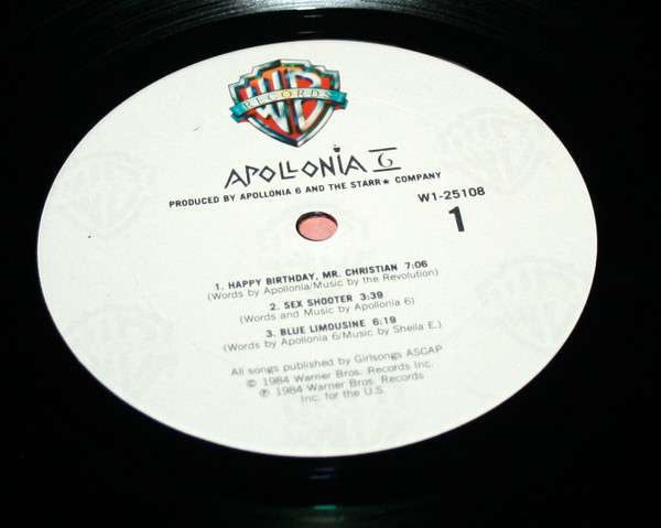 Apollonia 6 - Apollonia 6 | Warner Bros. Records (W1-25108) - 2