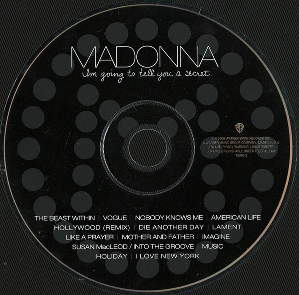 Madonna - I'm Going To Tell You A Secret | Warner Bros. Records (49990-2) - 3 Madonna - I'm Going To Tell You A Secret | Warner Bros. Records (49990-2) - 3
