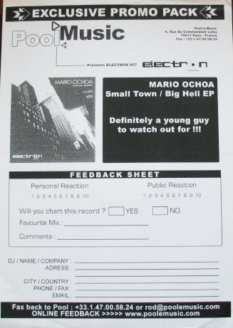 Mario Ochoa - Small Town - Big Hell EP | Not On Label (none) - 3 Mario Ochoa - Small Town - Big Hell EP | Not On Label (none) - 3