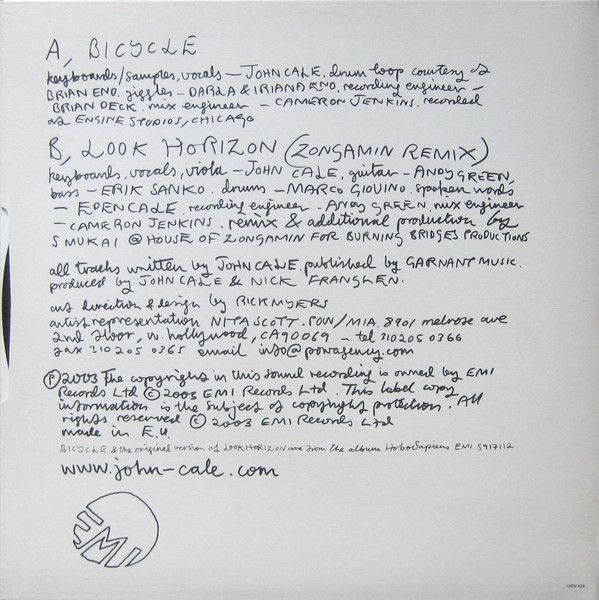 John Cale - Bicycle | EMI (12EM 628) - 2