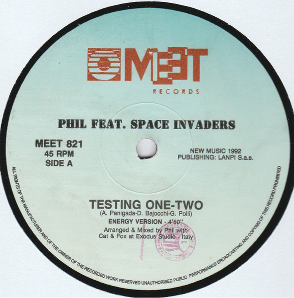 Phil Feat. Space Invaders - Testing One-Two | Meet Records (MEET 821)
