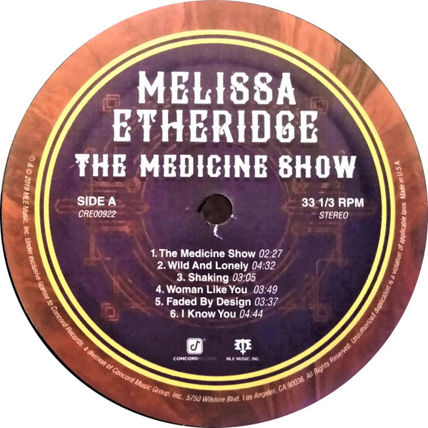 Melissa Etheridge - The Medicine Show [Vinyl] | Concord Records (CRE00922) - 3
