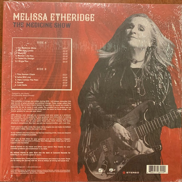 Melissa Etheridge - The Medicine Show [Vinyl] | Concord Records (CRE00922) - 2