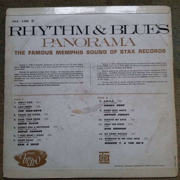 Various - Rhythm & Blues Panorama | Stax (STAX-3006) - 2